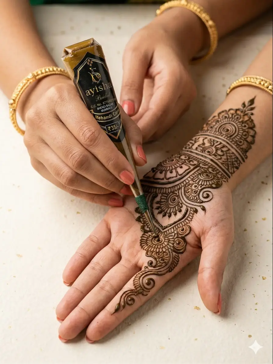 how to apply mehendi cone guide